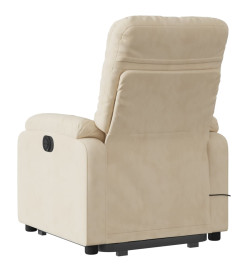 Fauteuil inclinable de massage électrique crème