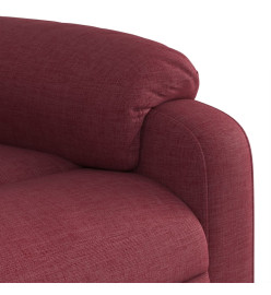 Fauteuil inclinable de massage Rouge bordeaux Tissu