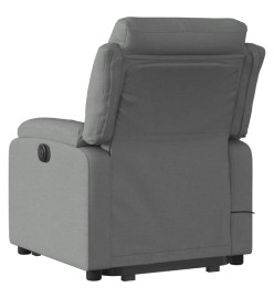 Fauteuil inclinable de massage électrique Gris foncé Tissu