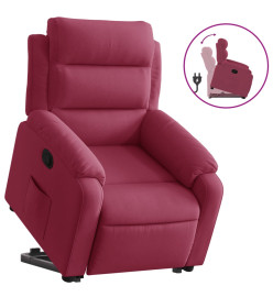 Fauteuil inclinable Rouge bordeaux Velours