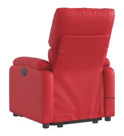 Fauteuil inclinable de massage Rouge Similicuir