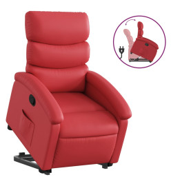 Fauteuil inclinable Rouge Similicuir