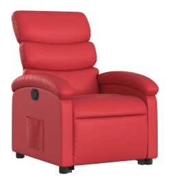 Fauteuil inclinable Rouge Similicuir