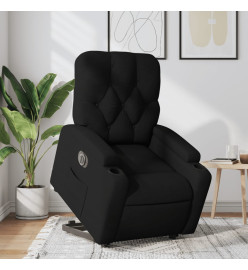 Fauteuil inclinable électrique noir tissu