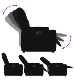 Fauteuil inclinable électrique noir tissu