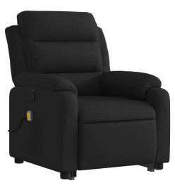 Fauteuil de massage inclinable Noir Tissu