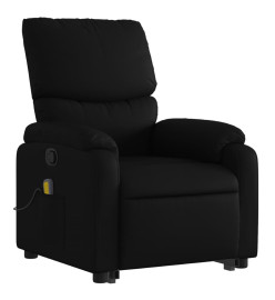 Fauteuil inclinable de massage Noir Similicuir