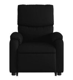 Fauteuil inclinable de massage Noir Similicuir