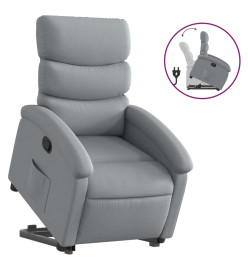 Fauteuil inclinable Gris clair Tissu