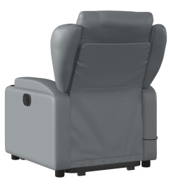 Fauteuil inclinable de massage Gris Similicuir