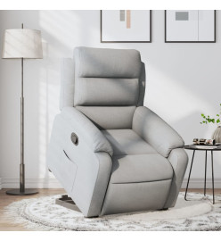 Fauteuil inclinable Gris clair Tissu