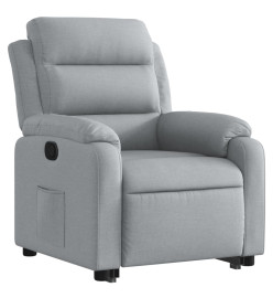 Fauteuil inclinable Gris clair Tissu