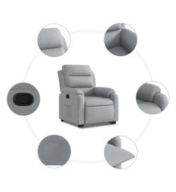 Fauteuil inclinable Gris clair Tissu