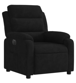 Fauteuil inclinable électrique noir velours