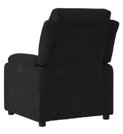 Fauteuil inclinable électrique noir velours