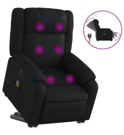 Fauteuil inclinable de massage électrique noir similicuir