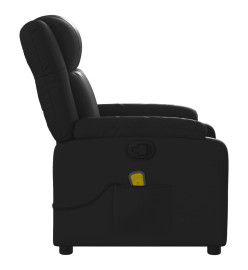 Fauteuil de massage inclinable Noir Similicuir