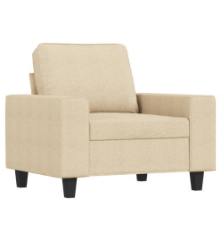 Fauteuil Crème 60 cm Tissu