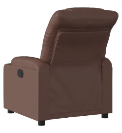 Fauteuil inclinable électrique Marron Similicuir