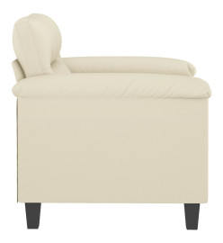 Fauteuil Crème 60 cm Similicuir