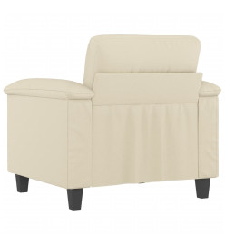 Fauteuil Crème 60 cm Similicuir