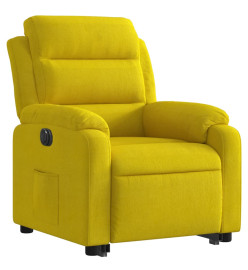 Fauteuil inclinable électrique jaune Velours