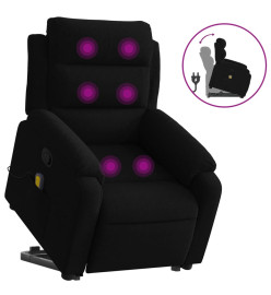 Fauteuil de massage inclinable Noir Velours