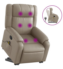 Fauteuil inclinable de massage Cappuccino Similicuir