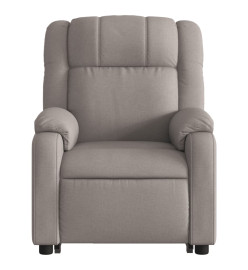 Fauteuil inclinable taupe tissu