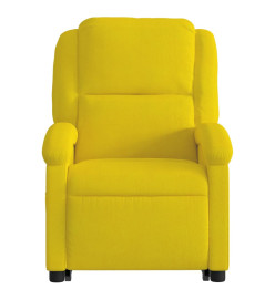 Fauteuil inclinable Jaune Velours