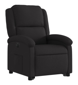 Fauteuil inclinable électrique noir tissu