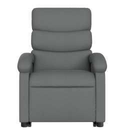 Fauteuil inclinable électrique gris foncé tissu