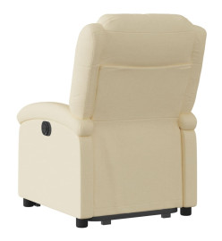 Fauteuil inclinable Crème Tissu