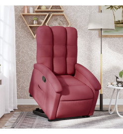 Fauteuil inclinable rouge bordeaux tissu