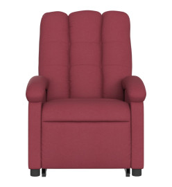 Fauteuil inclinable rouge bordeaux tissu