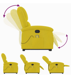 Fauteuil de massage inclinable Jaune Velours