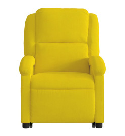 Fauteuil de massage inclinable Jaune Velours