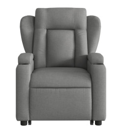 Fauteuil inclinable de massage électrique Gris foncé Tissu