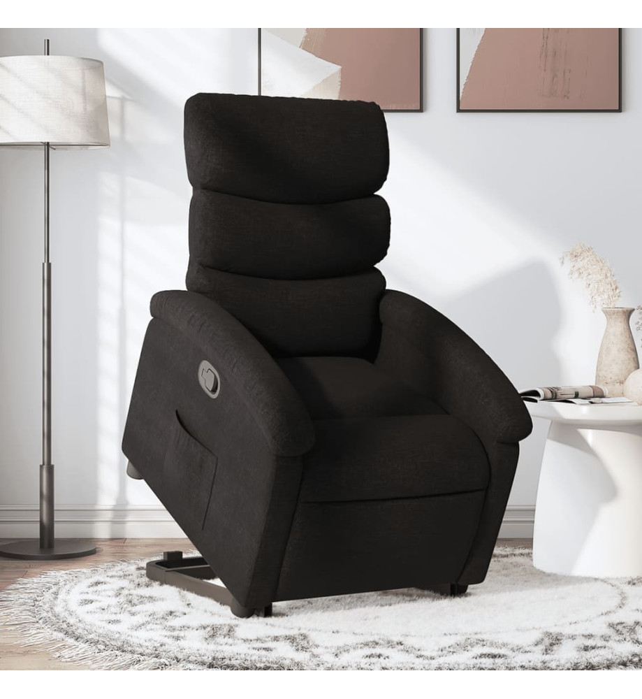 Fauteuil inclinable noir tissu