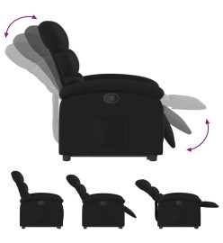 Fauteuil inclinable noir tissu