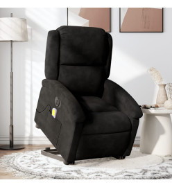 Fauteuil inclinable de massage électrique noir velours