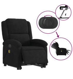 Fauteuil inclinable de massage électrique noir velours