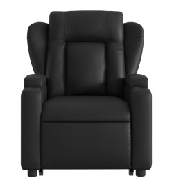 Fauteuil inclinable de massage électrique noir similicuir