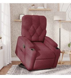 Fauteuil inclinable rouge bordeaux tissu