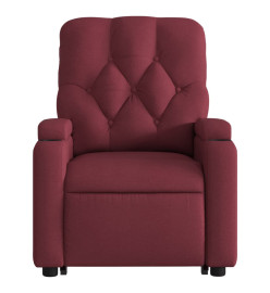 Fauteuil inclinable rouge bordeaux tissu