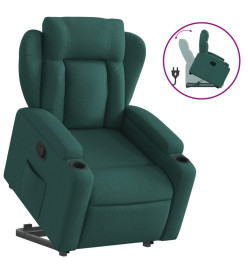 Fauteuil inclinable vert foncé tissu