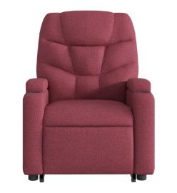 Fauteuil inclinable rouge bordeaux tissu