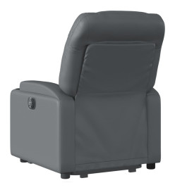 Fauteuil inclinable électrique gris similicuir