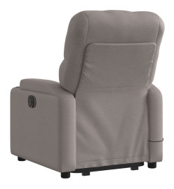 Fauteuil inclinable de massage Taupe Tissu