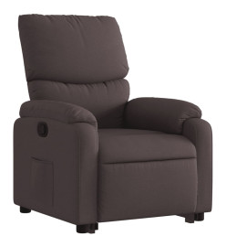 Fauteuil inclinable marron foncé tissu